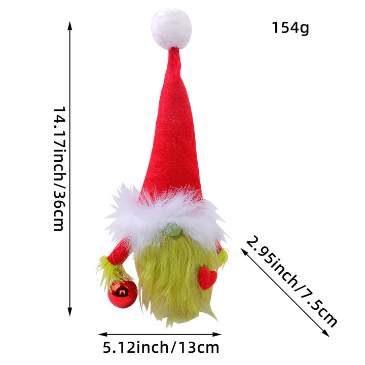 Weihnachts-Wichtel mit Herz-Motiv, Textil