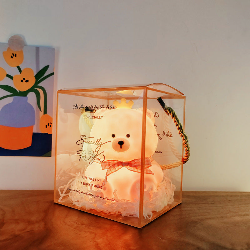 Kleine Nachtlampe, Cartoon-Design, aufladbar