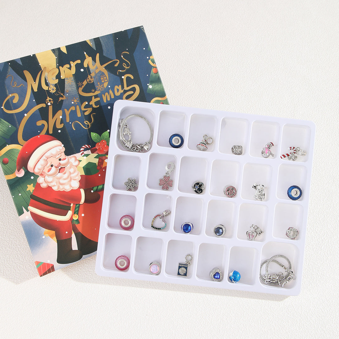 Weihnachts-Adventskalender mit DIY-Schmuckset