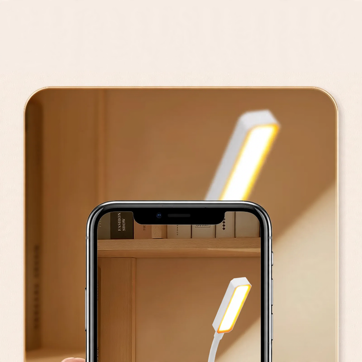 LED-Leselampe mit Clip, standfähig, wiederaufladbar