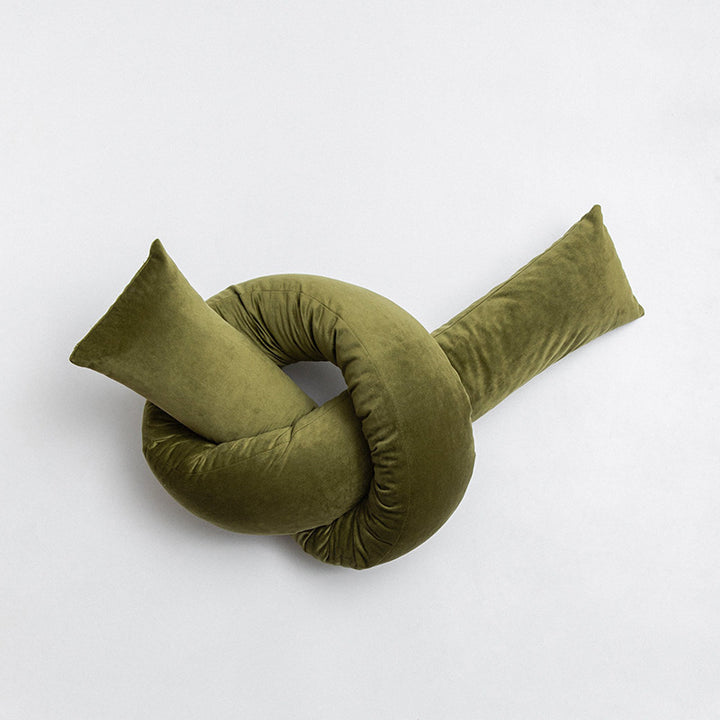 Vintage-Samt-Dekokissen mit geometrischem Muster