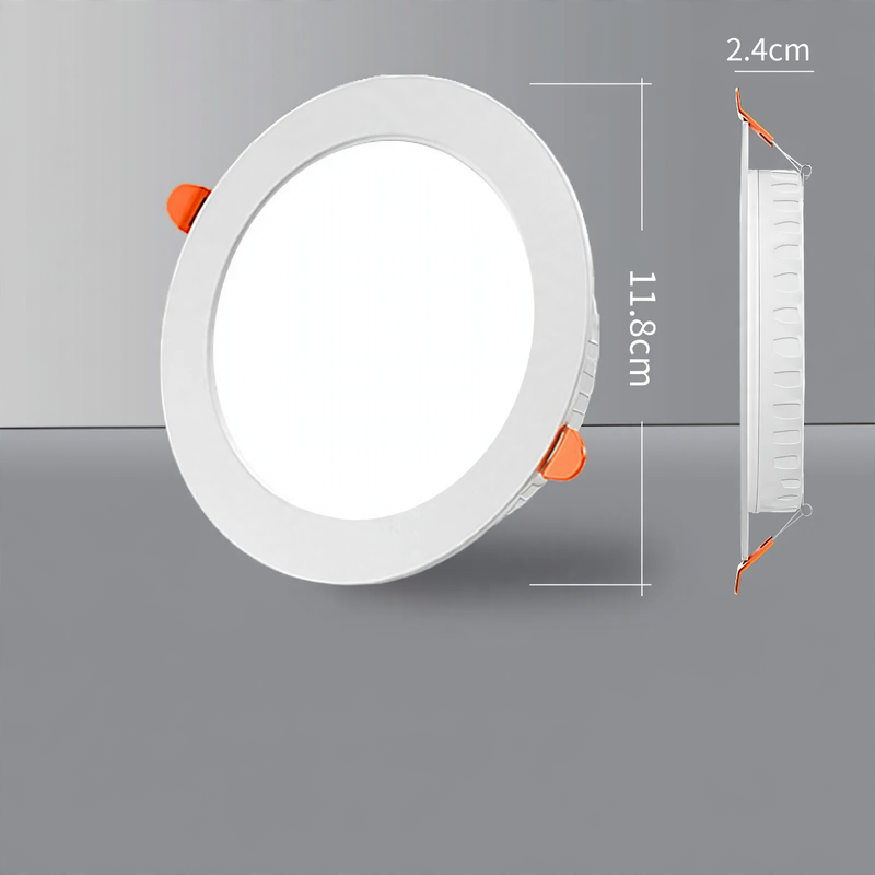 LED-Einbauleuchte, ultraflach, rund