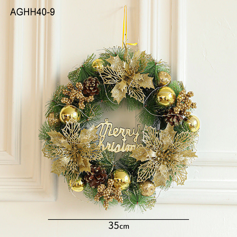Weihnachtskranz mit Beleuchtung, PVC, verschiedene Ausführungen