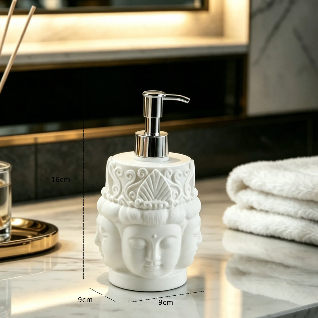 Seifenspender Buddhakopf, Pumpflasche