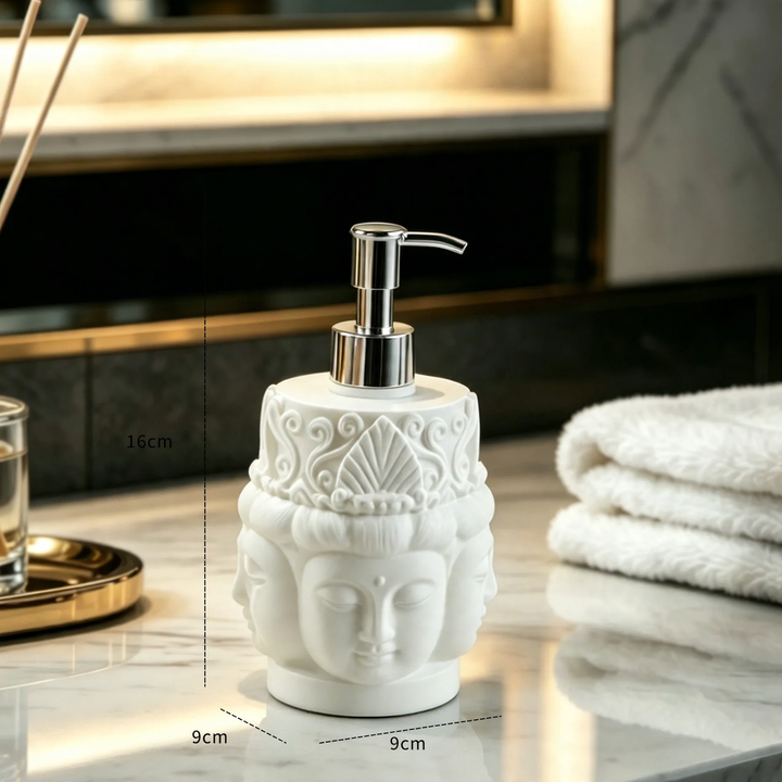 Seifenspender Buddhakopf, Pumpflasche