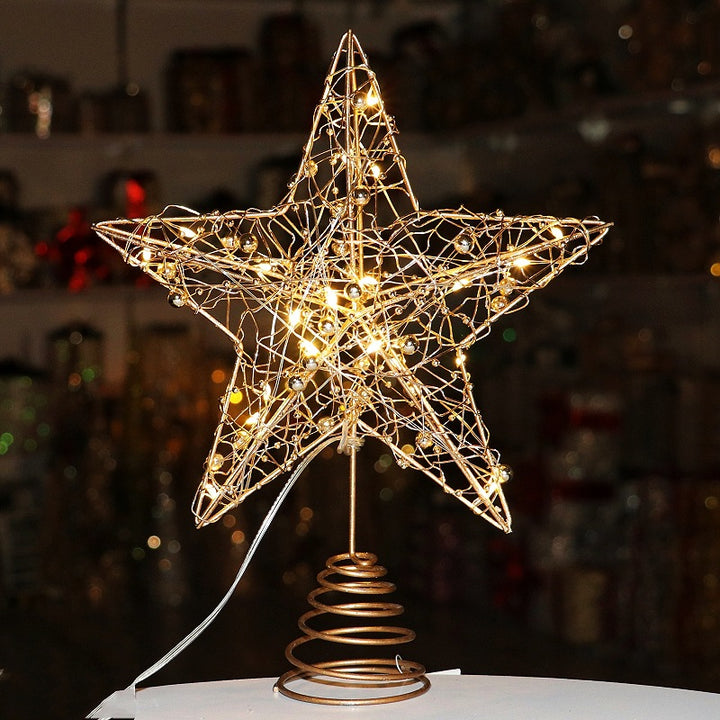 Weihnachtsbaum-Sternaufsatz aus Eisen