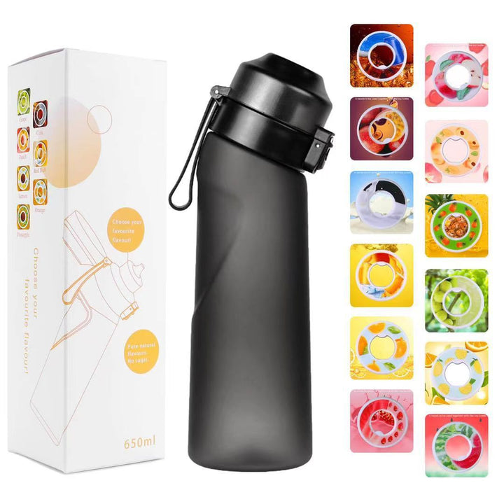 Tritan-Sportflasche mit 12 Geschmacksringen, 650 ml