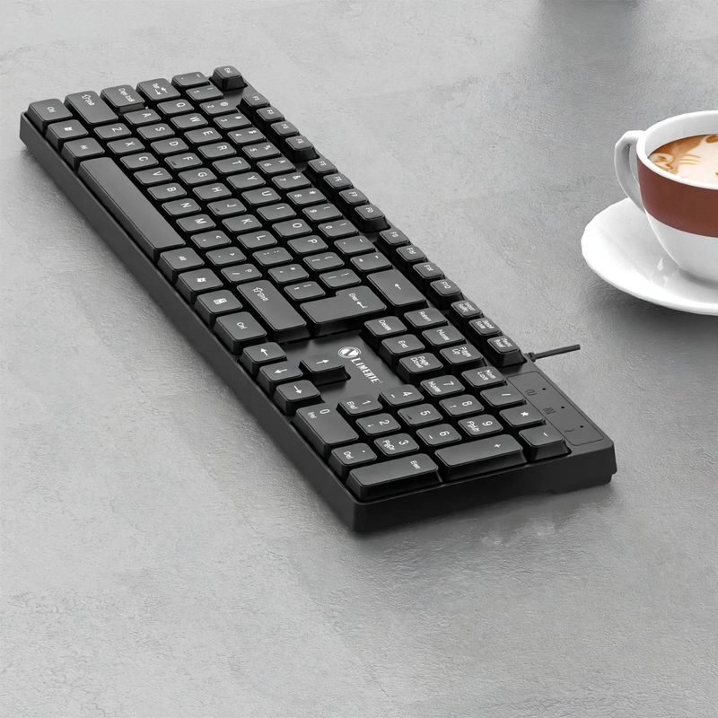 Kabelgebundene Leise-Tastatur für Büro und Spiele