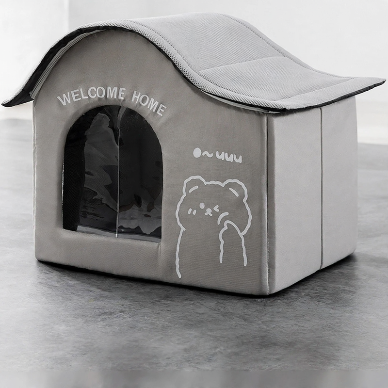 Großes Kühl-Iglu für Hunde, Oxford-Stoff, mit Eisbeutel