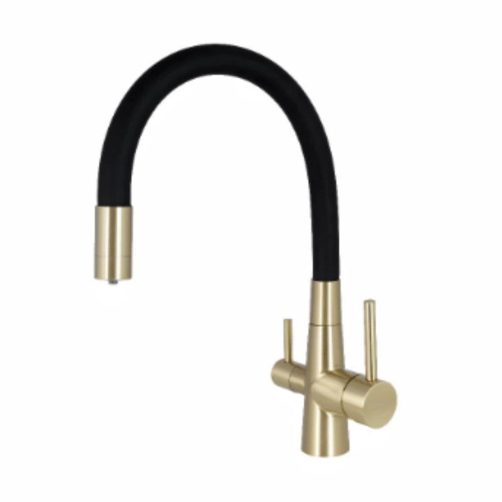 Edelstahl-Küchenarmatur mit Brausefunktion