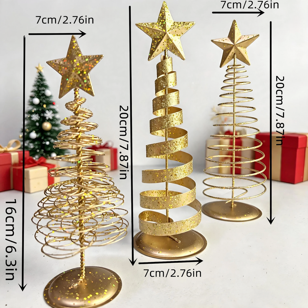 Mini-Weihnachtsbaum aus Draht mit Stern