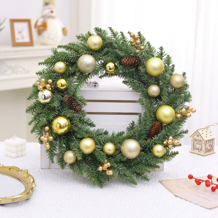 Weihnachtskranz aus PVC, modern und schlicht