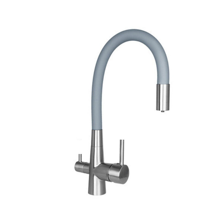 Edelstahl-Küchenarmatur mit Brausefunktion