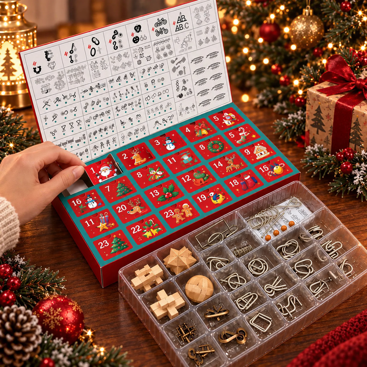 Adventskalender mit 24 Geduldsspielen und Knobelaufgaben