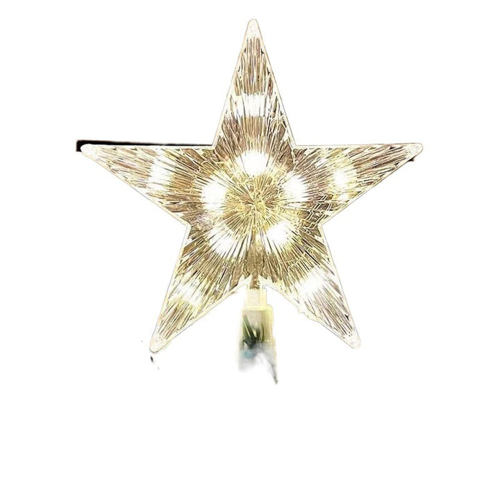 Leuchtende Weihnachtsbaum-Spitze mit Lichtmodi