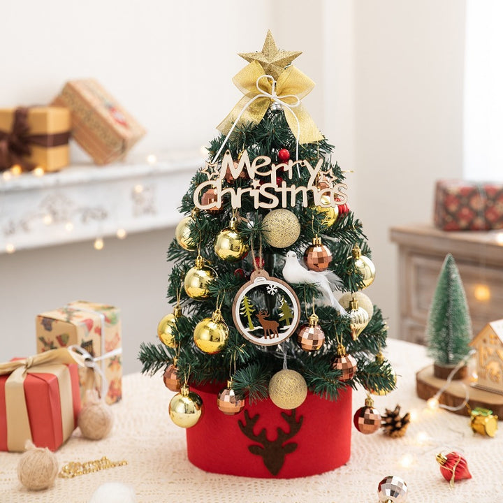 Mini-Weihnachtsbaum mit Beflockung für den Tisch