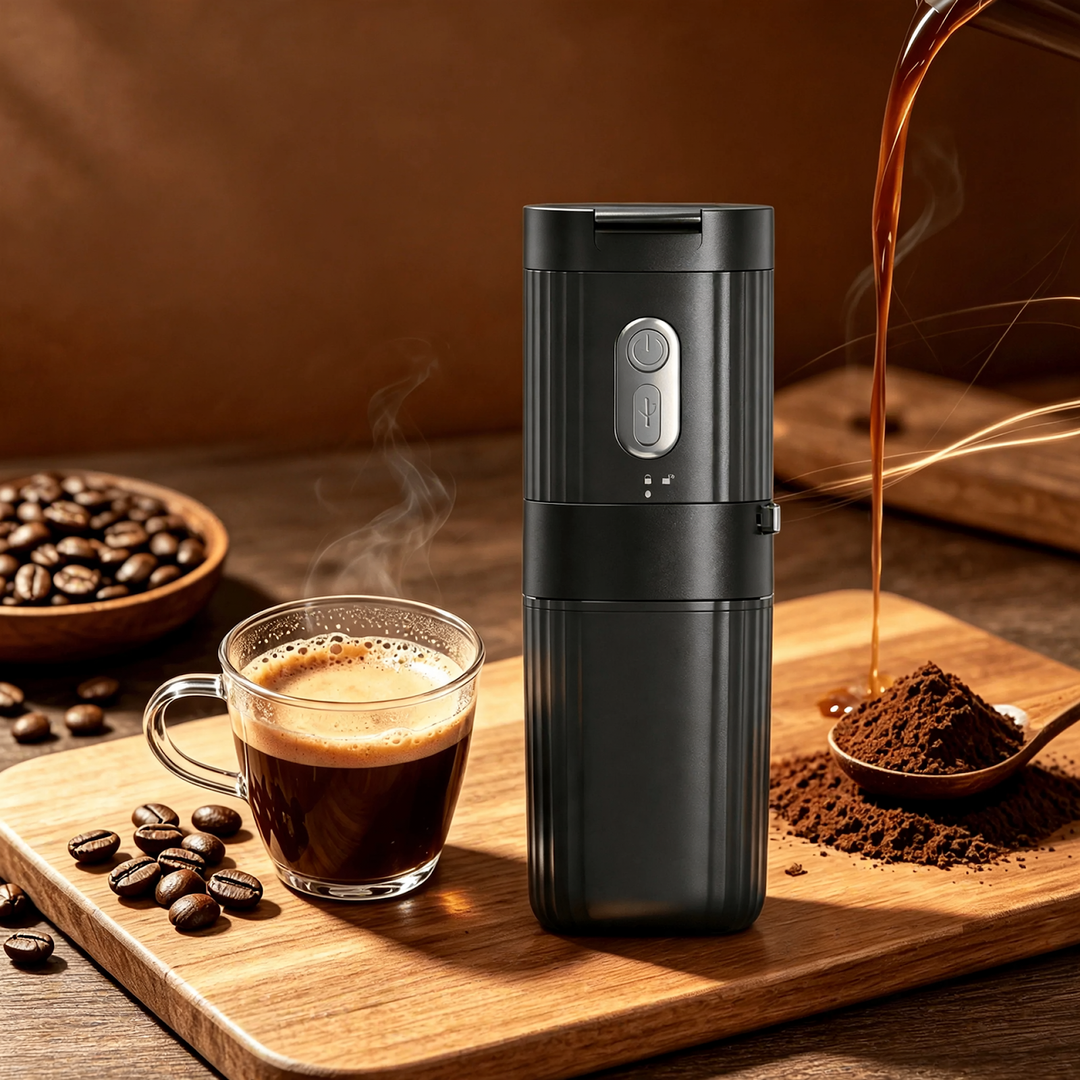 Tragbare Kaffeemaschine mit Mahlwerk, 250 ml