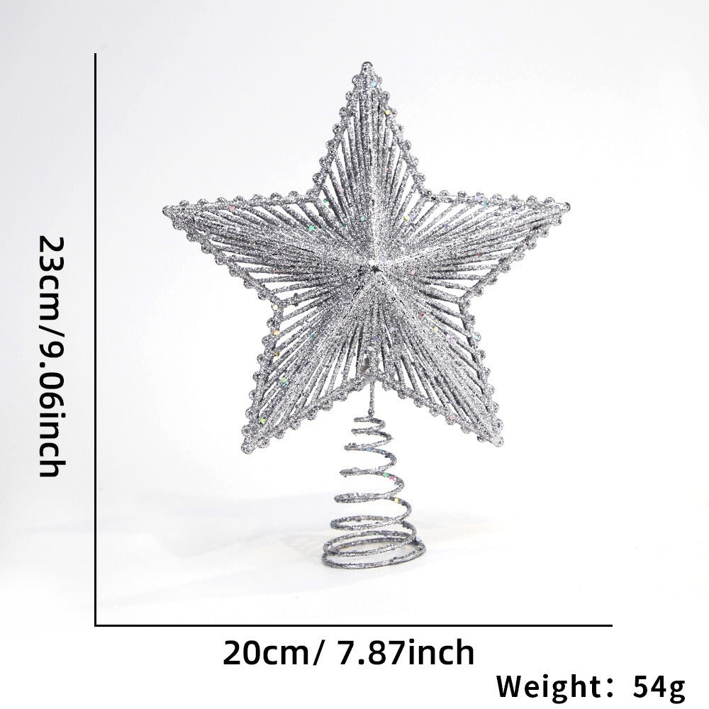 Weihnachtsbaum-Spitzenstern, 3D-Design