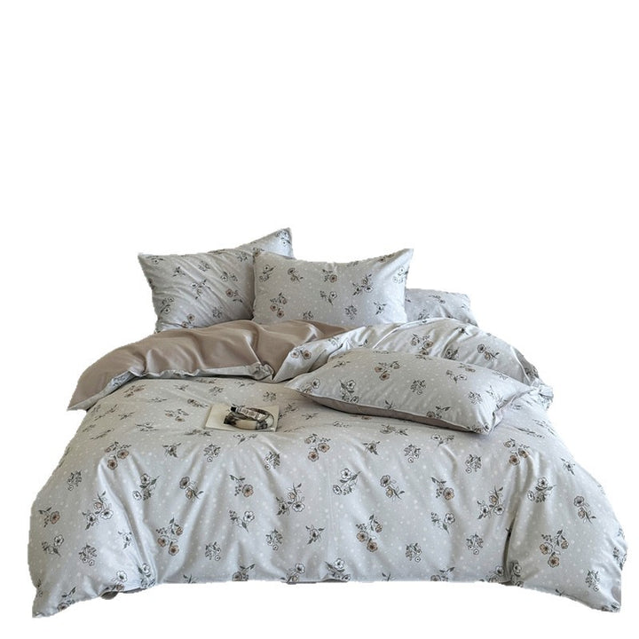 Bettwäsche-Set aus Langstapelbaumwolle, Blumenmuster