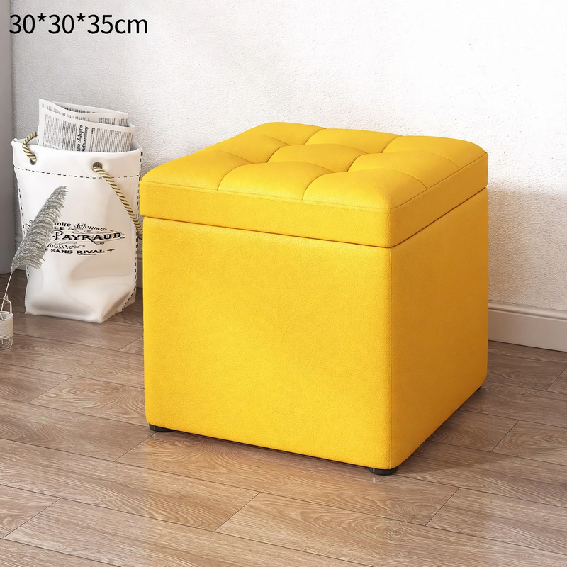 Stauraum-Hocker aus Holz, 30×30×35 cm, Modell S1873