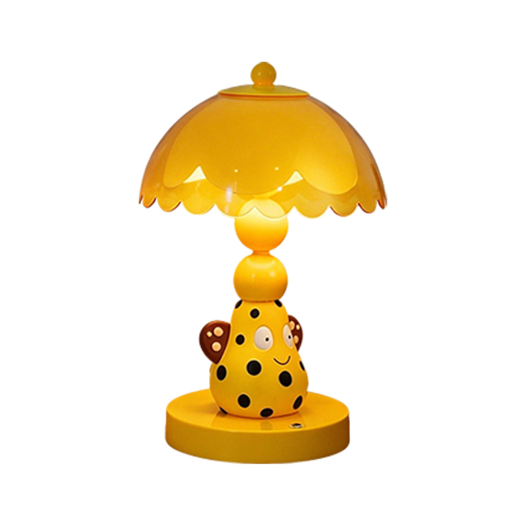 Birnen-Tischlampe mit Flecken-Design