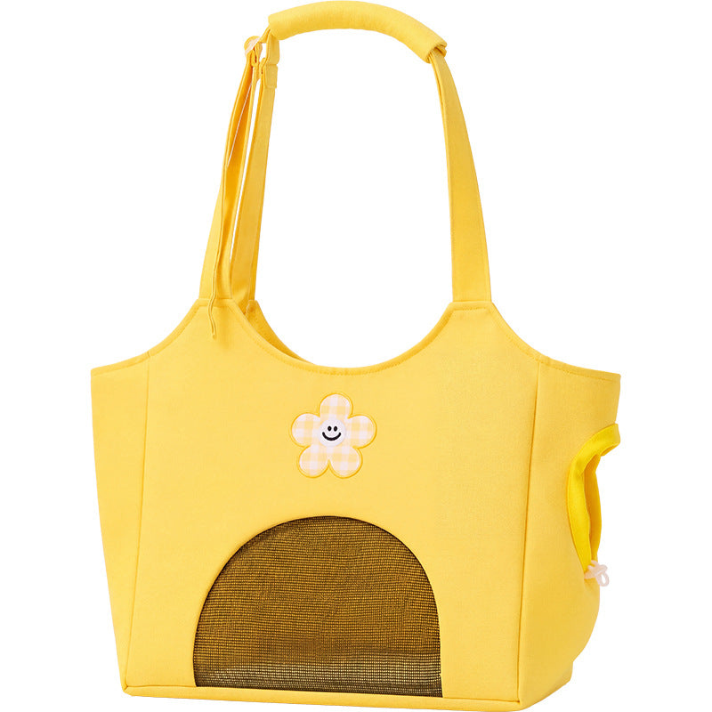 Haustier-Handtasche aus Leinwand, atmungsaktiv
