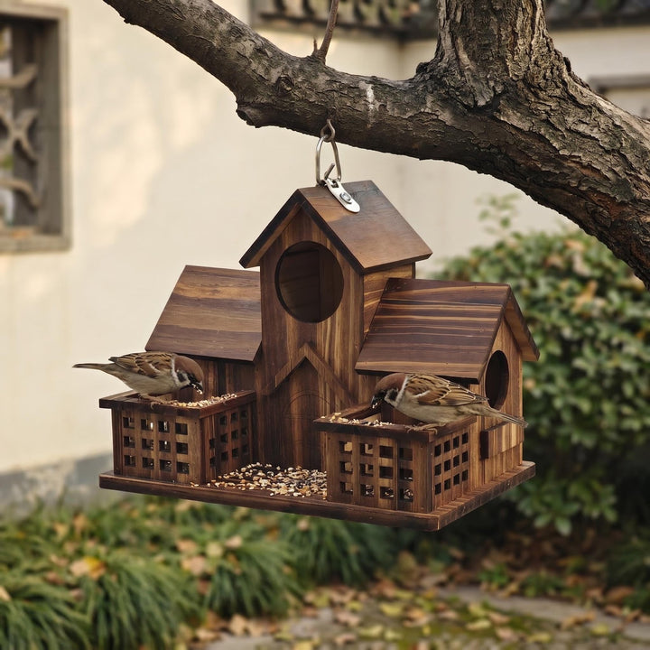 Vogelhaus aus Kiefernholz zum Aufhängen