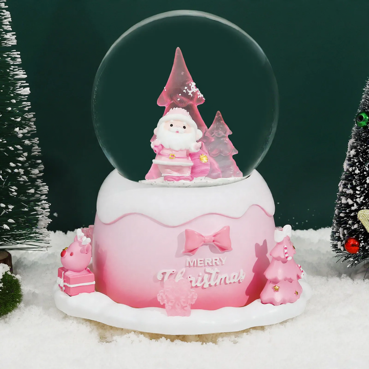 Weihnachtliche Schneekugel-Spieluhr