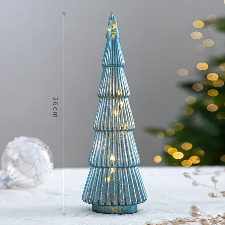 Weihnachtsbaum-Dekoration aus Kristallglas mit Beleuchtung