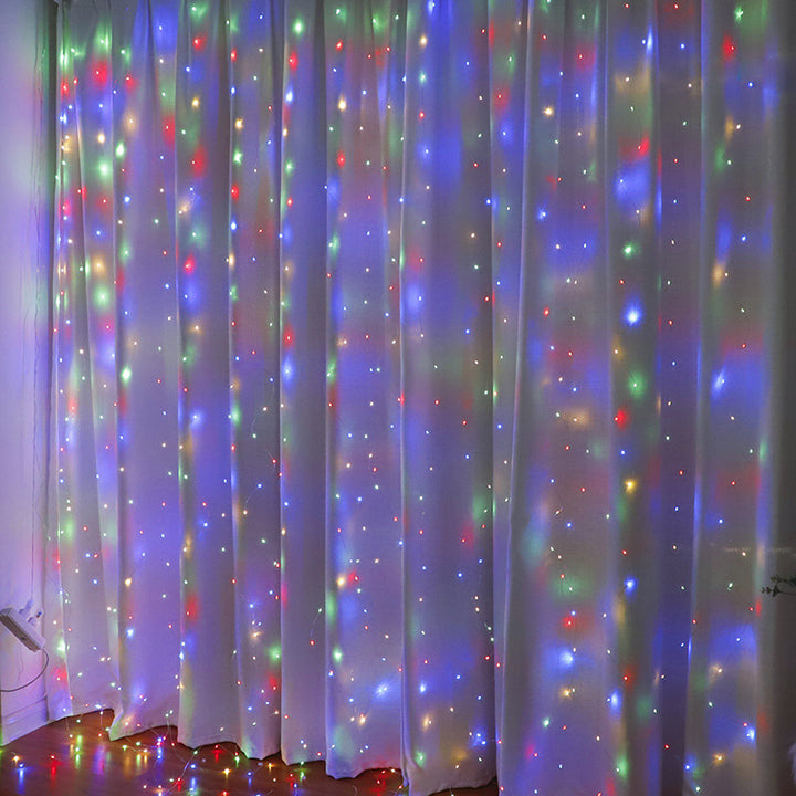 LED-Vorhang-Lichterkette mit Kupferdraht, USB