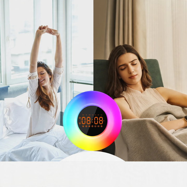 LED-Tageslichtwecker mit FM-Radio und Sonnenuntergangsmodus