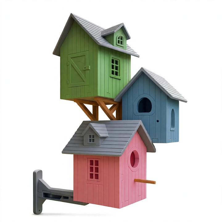Wetterfestes Vogelhaus im Villen-Design