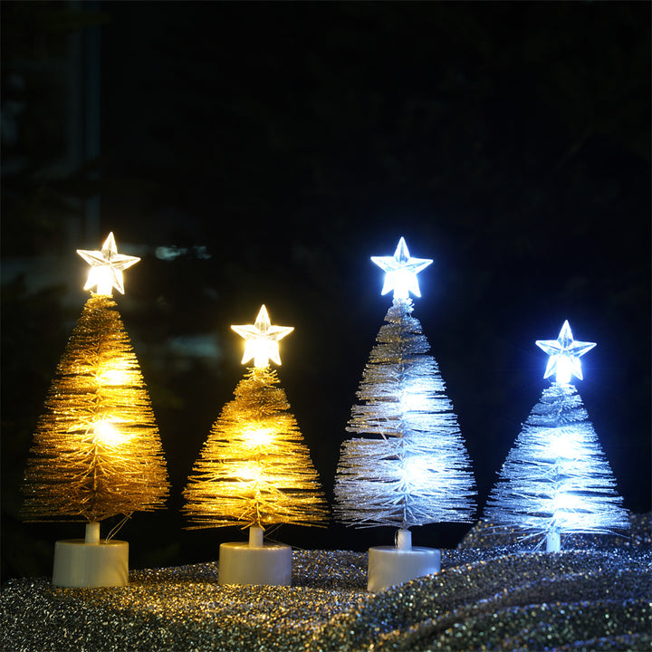 Beleuchteter Weihnachtsbaum-Spitzenstern, 15 cm oder 20 cm