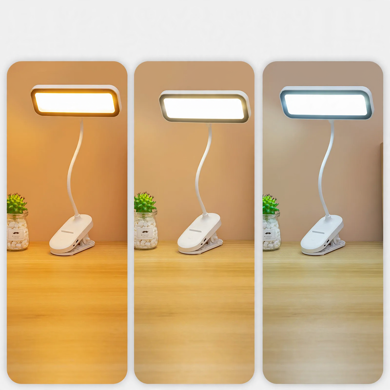 Tragbare LED-Klemmlampe für Studium und Lesen