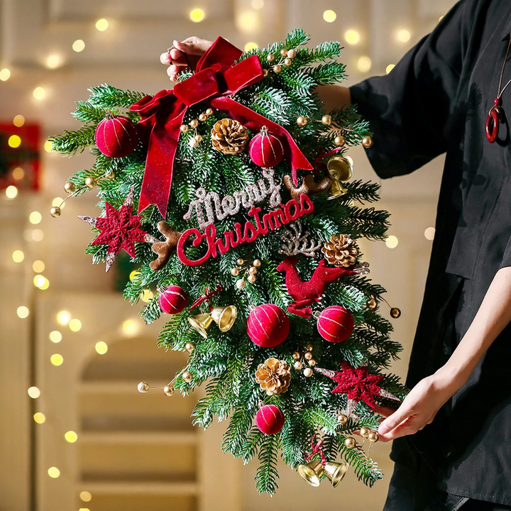 Weihnachtskranz für Tür und Wand, PVC, 40 cm oder 50 cm