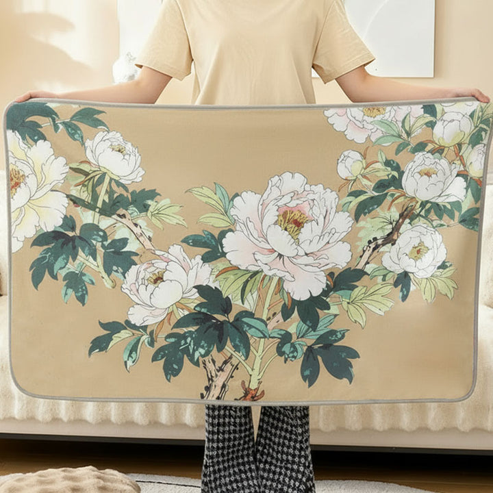 Kristallseide-Decke mit Blumenmuster, doppellagig