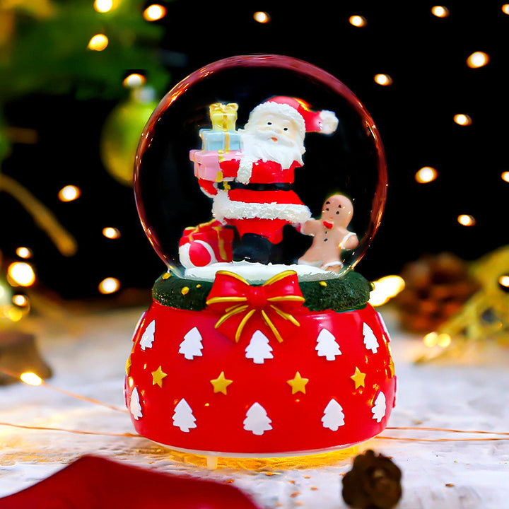 Weihnachts-Schneekugel mit Weihnachtsmann-Motiv