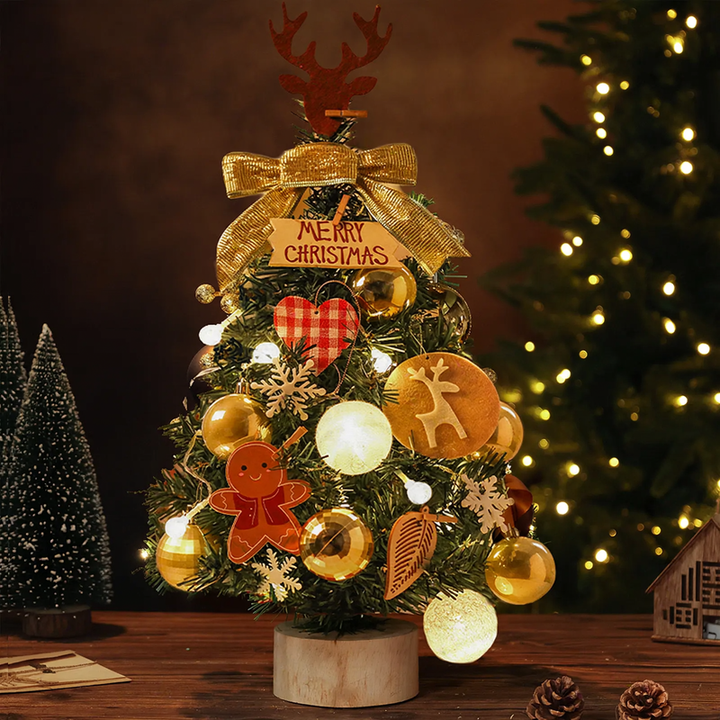Mini-Weihnachtsbaum-Set für den Tisch, 60 cm