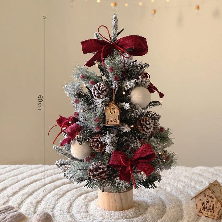 Mini-Weihnachtsbaum-Set für die Tischdekoration