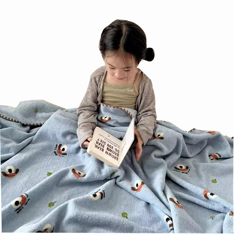 Kuschelige Kinder-Wohndecke mit Cartoon-Motiv, verschiedene Größen
