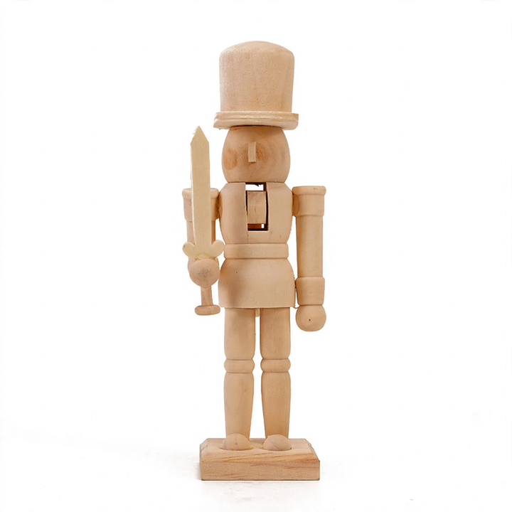 Nussknacker-Figur aus Holz, 20 cm, zum Selbstgestalten