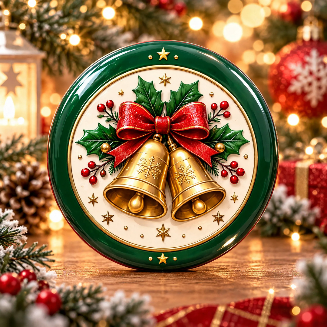 Dekorative Relief-Weihnachtsteller aus Acryl