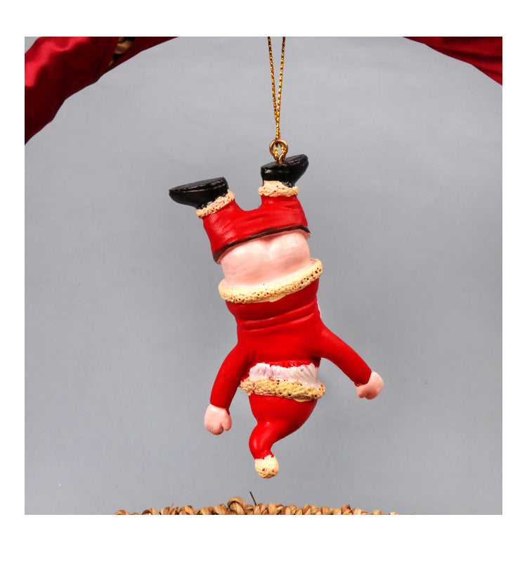Weihnachts-Wichtel Anhänger aus Kunstharz