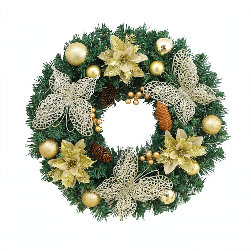 Weihnachtskranz aus PVC im modernen Stil