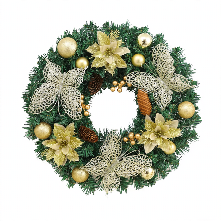 Weihnachtskranz aus PVC im modernen Stil