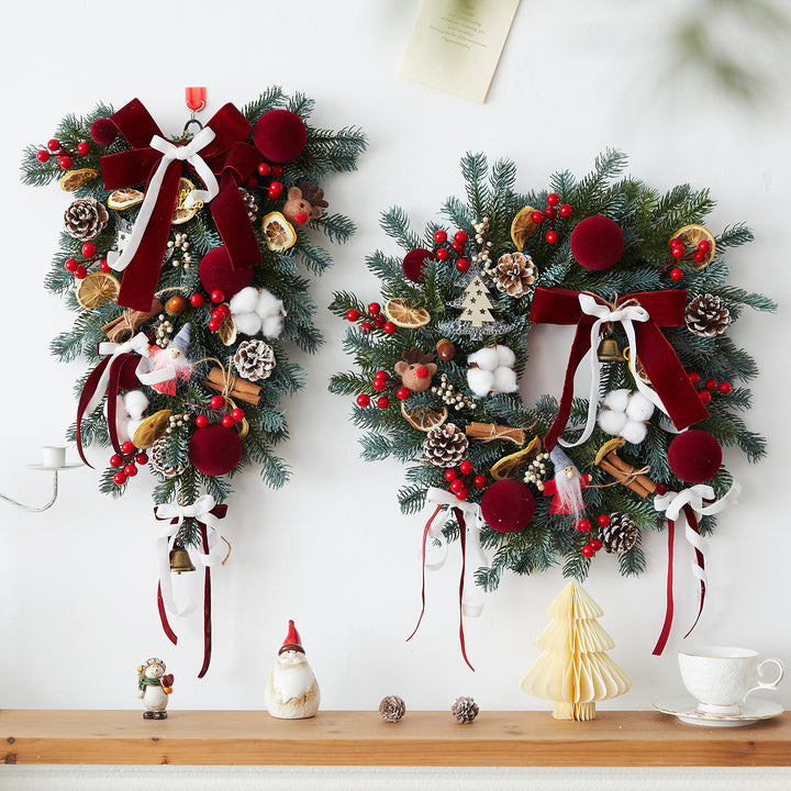 Weihnachtskranz aus PVC, halbmanuelle Fertigung