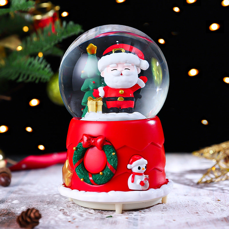 Weihnachts-Schneekugel mit Weihnachtsmann-Motiv