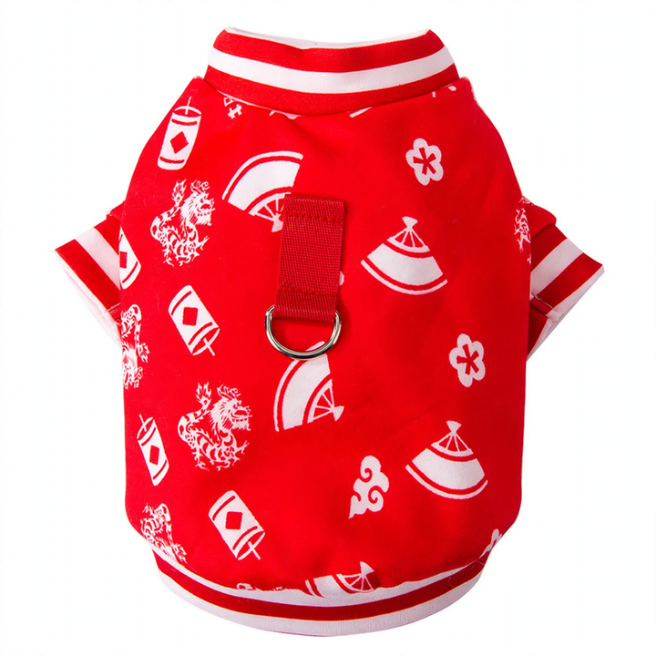 Sweatshirt mit Papierschnitt-Motiv und Leine