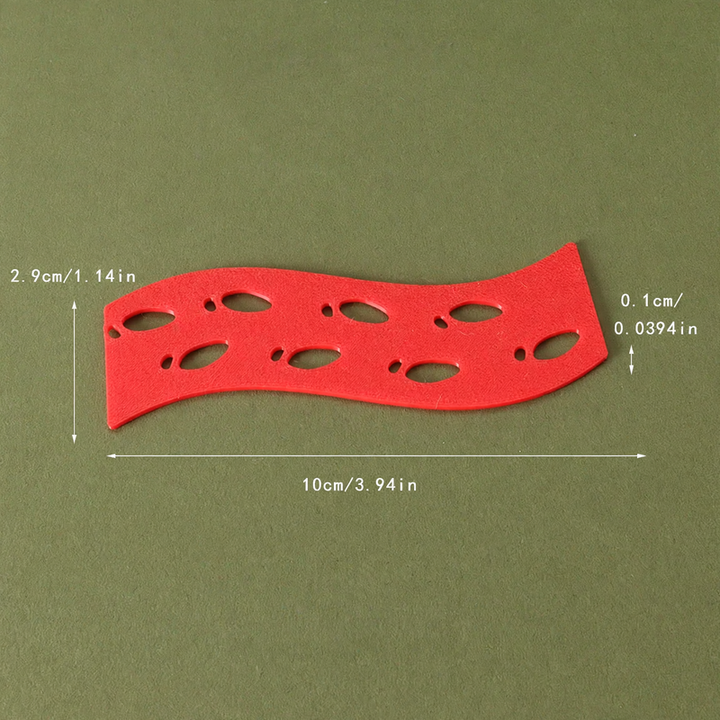 Miniatur-Weihnachts-Fußabdruck-Matte für Puppenhäuser