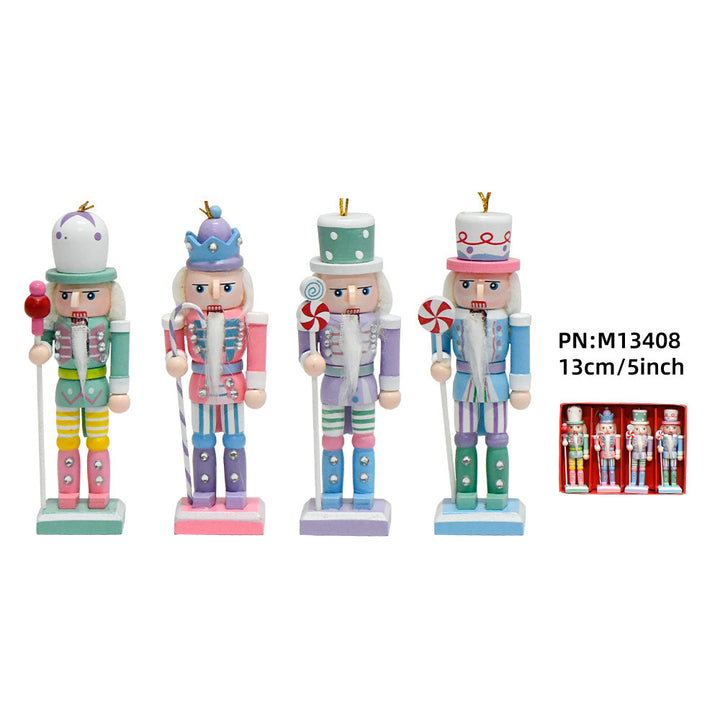 Nussknacker-Set im skandinavischen Stil, 13 cm